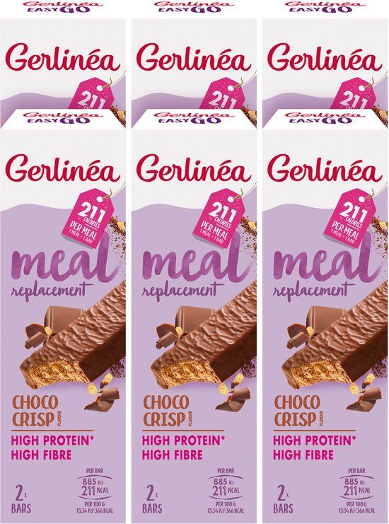 Gerlinea Gerlinéa Maaltijdvervanger - Choco Crisp - 6 x 116 g
