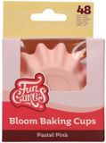 FunCakes Bloom Baking Cups - Duurzaam Gecoat Karton - Pastel Roze - pk/48