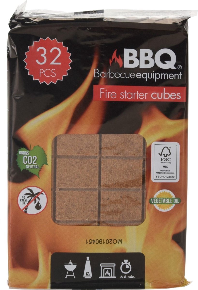 BBQ Aanmaakblokjes Hout 32 Stuks