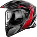 Airoh Bandit Spicy, casque d'aventure, Noir/Gris/Rouge, L