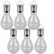 Sunnydays Solar sfeer hanglamp - 20x - tuin - lampenbol - wit - glas - 15 cm - ophang haakje
