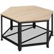 TecTake Table basse bois MDF acier 865x750x465mm
