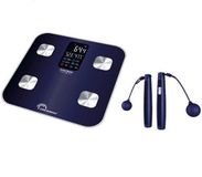 Little balance 8683, Duo Connect Easy Jump set, impedantiemeter + aangesloten springtouw, zonder USB-batterij, 180 kg, zwart
