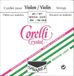 Corelli vioolsnaren Crystal 3/4 voor violen E staal met kogeleind 303mm schaal 3701M