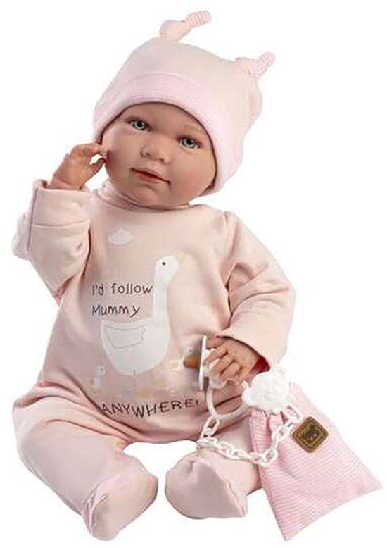 Llorens Huilende Babypop Mimi Roze met geluid 42 cm