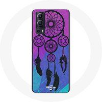 Maniacase Hoesje voor Vivo Y72 Dream Catcher Zwart Blauwe en Paarse Achtergrond