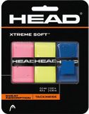 Head Xtreme Soft Tennis Grip 3-Pack - Roze/Geel/Blauw