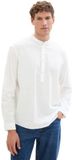 Tom Tailor Relaxed Cotton Linen Overhemd Met Lange Mouwen Wit S Man