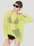 Pull en maille à manches longues et coupe décontractée