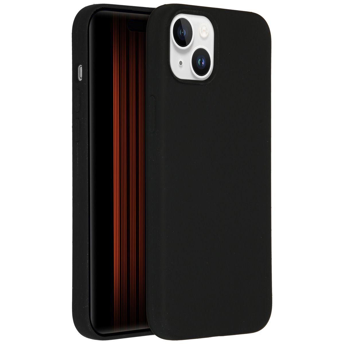 Accezz Liquid Silicone Backcover met MagSafe Apple iPhone 15 Plus - Zwart