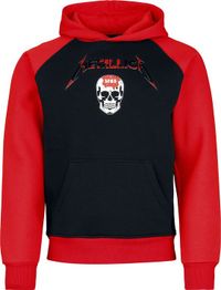 Metallica Logo Heren Trui met capuchon - zwart/rood - L