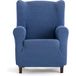 ECOMMERC3 Bi-elastische overtrek voor oorfauteuil, blauw