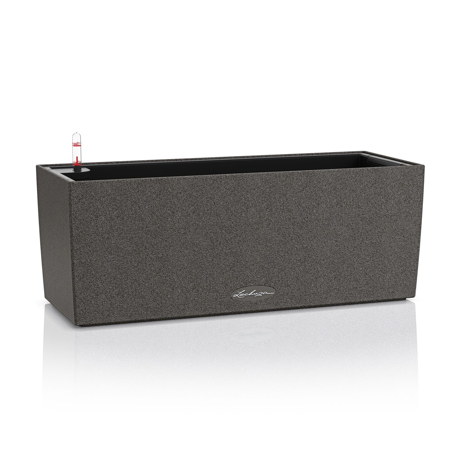 LECHUZA BALCONERA Stone 50 - Plantenbak - Grafiet - Rechthoekig - 50x19x19cm