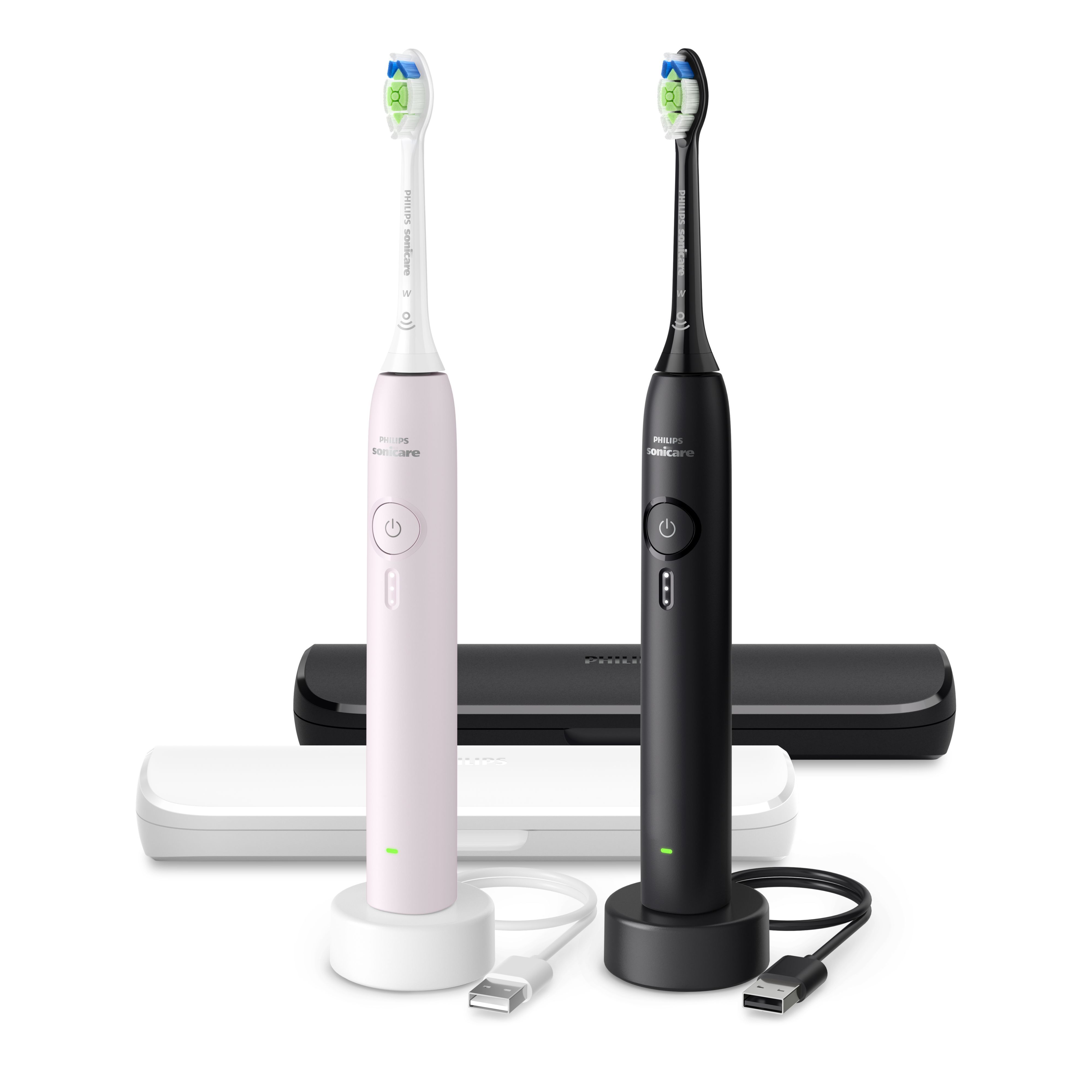 Philips Sonicare 3100 Series Electric Toothbrush - Black/Light Pink - HX4072/42