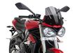Puig Voorruit Naked New Generation Sport 9999F voor Triumph Street Triple S 17"-19'
