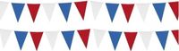Merkloos / Sans marque Haza Vlaggenlijnen Holland - 10x - Nederland - Rood-Wit-Blauw - 10 meter - Binnen en Buiten