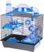 INTER-ZOO Rocky Terrace - Knaagdierkooi - Blauw - 42x29x55 cm