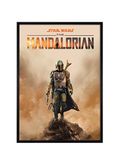 Komar Fotolijst hout zwart met kunst poster "Mandalorian Movie Poster" als set - afmetingen: 50x70 cm