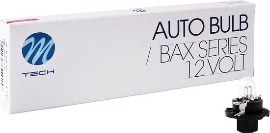 M-Tech BAX BX8.4d 12V 1,2W Basic Helder 10 stuks