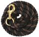 Weaver Leather Katoenen Lead Rope, Zwart/Chocolade, 5/8 x 10'