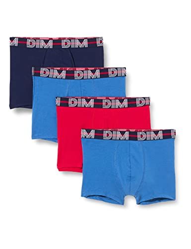 Dim Herenboxershorts - 4 stuks - XL - Bessenrood/Nachtblauw/Kobaltblauw/Nachtblauw
