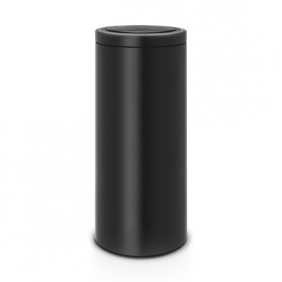 Brabantia Touch Bin Flat Top 30 l Matt Black Prullenbak kopen? Kieskeurig.nl helpt je kiezen