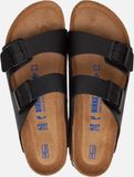Birkenstock Arizona Pantoufles Zwart Semelle souple Étroit Taille 41