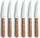 Amefa Pizza 6-piece pizza/steak knife set wood
