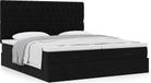 Prolenta Maison Exclusive - Ottomaans bedframe met matras, zwart, 200x200 cm, fluweel