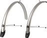 POLISPORT MUDGUARD TOWNY 26" /51mm - SET SILVER