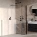 Brauer Oblivion Inloopdouche Helder Glas 60 x 200 cm incl. Glascoating Mat Zwart