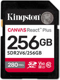 Kingston Technology Kingston Canvas React Plus 256GB SDXC UHS-II V60 Memory Card
