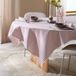 NOUS Living tafelkleed gestreept roze (150x250 cm)