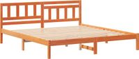 vidaXL Bedframe - Bruin - 150 x 200 cm - Massief grenenhout