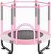 trampoline 60 pouces pour enfants, mini-trampoline pour tout-petits avec filet de sécurité, adapté à un usage intérieur et extérieur