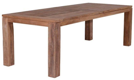 Garden Impressions Mexico Eettafel 200x100x76 cm Teak Hout Bruin