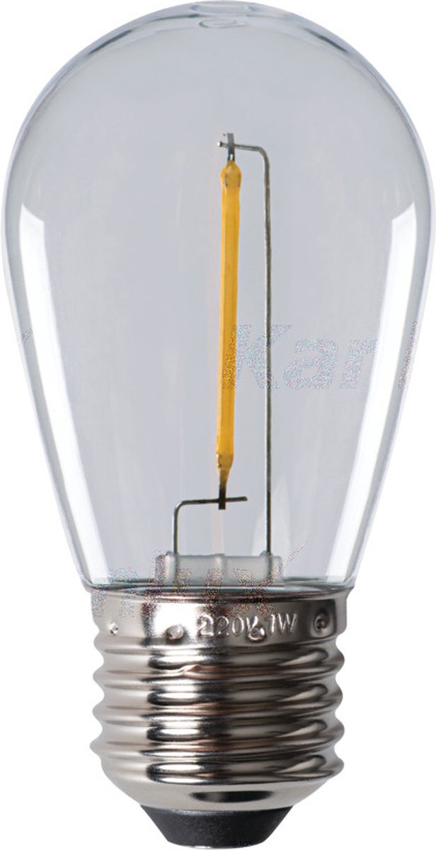 Kanlux S.A. Transparante - LED - 0.5 watt - Prikkabel - lamp - E27- Warm Wit -(2700K)