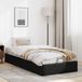 Maison Exclusive lit plateforme sans matelas, noir, 80x200 cm, similicuir