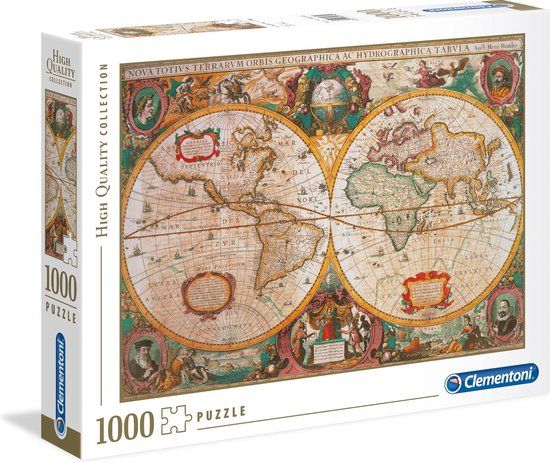 Clementoni - Puzzle 1000 Pieces - High Quality - Old Map - Puzzle For Adults - 14+