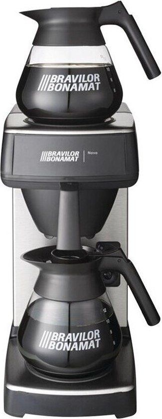 Bravilor Bonamat Novo - Koffiezetapparaat incl. 1 glazen kan - RVS