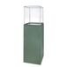 GILDE Windlicht Oleo vierkant - ijzer en glas - hoogte 93 cm
