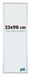 Your Decoration Cadre photo 33x98 cm Argent Mat Aluminium Cadre photo Kent