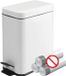 Shenzhen Haorui Industrial Technology Co., Ltd. Poubelle à fermeture douce 5L - Blanc brillant - Design élancé