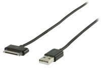 Valueline VLMP39100B2.00 - Mobiele telefoonkabel - Zwart - 2 m