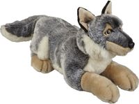 Ravensden Wolf Knuffel - 50 cm - Pluche - Grijs