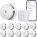 SAVS LinkSmart Slimme Rookmelder bundel - 10 S10-W Rookmelders en G10 Base Station