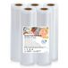 YISH Vacuümzakken, voor levensmiddelen, vacuümfolierollen, vacuümfolie, vacuümzakken, folierollen voor vacuümverpakker, sous vide zakjes, BPA-vrij, 5 rollen, 28 x 300 cm