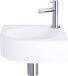 Differnz Cleo Fonteinset - Keramiek - Kraan recht chroom - 30 x 30 x 10 cm