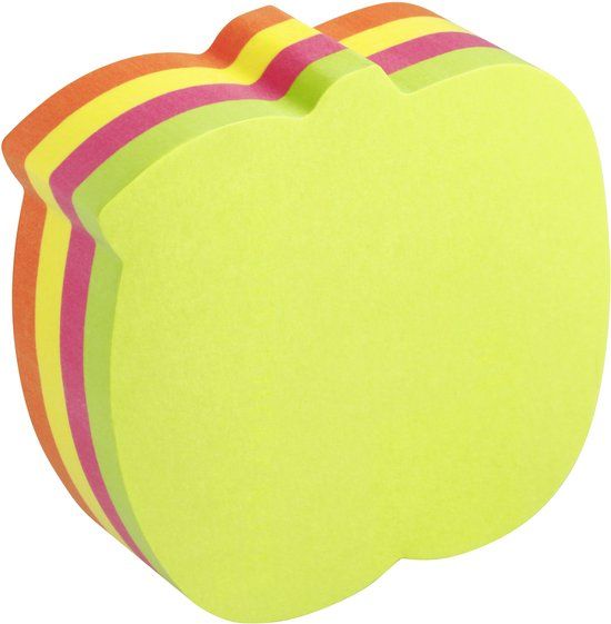 Info Notes zelfklevende notes appel assorti 70 x 70 mm (200 vel)