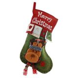 Chaussette de Noël Renne 3D 46 x 30cm